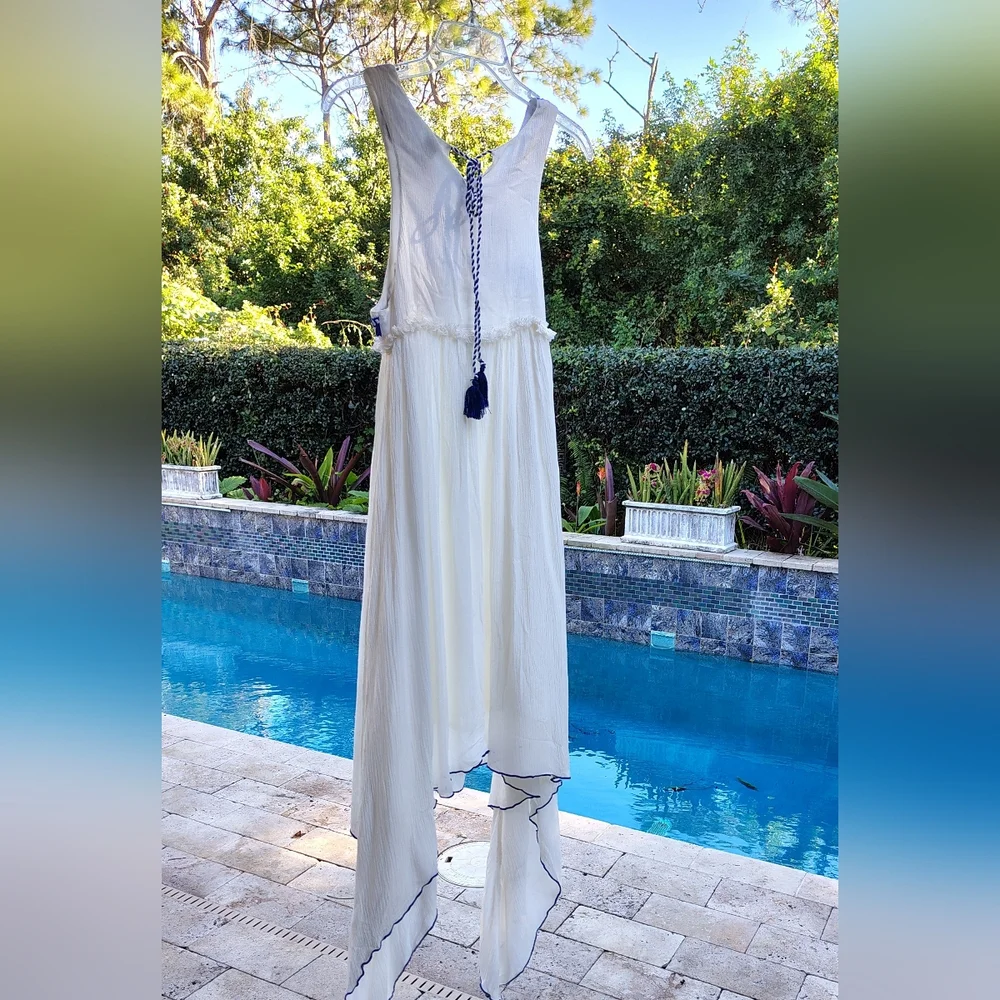 NEW Anthropologie X Raga Boho-chic Embroidered Flowy Goddess Dress Women's Sz Sm - Picture 7 of 10